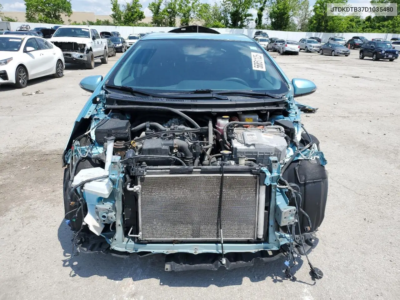 2013 Toyota Prius C VIN: JTDKDTB37D1035480 Lot: 56851125