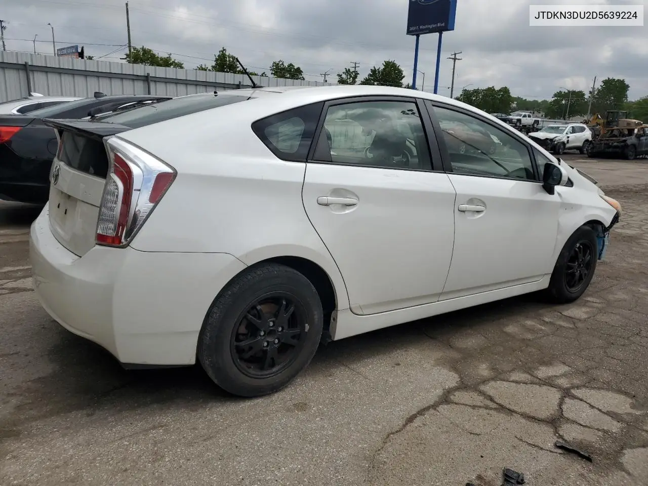 2013 Toyota Prius VIN: JTDKN3DU2D5639224 Lot: 56965095