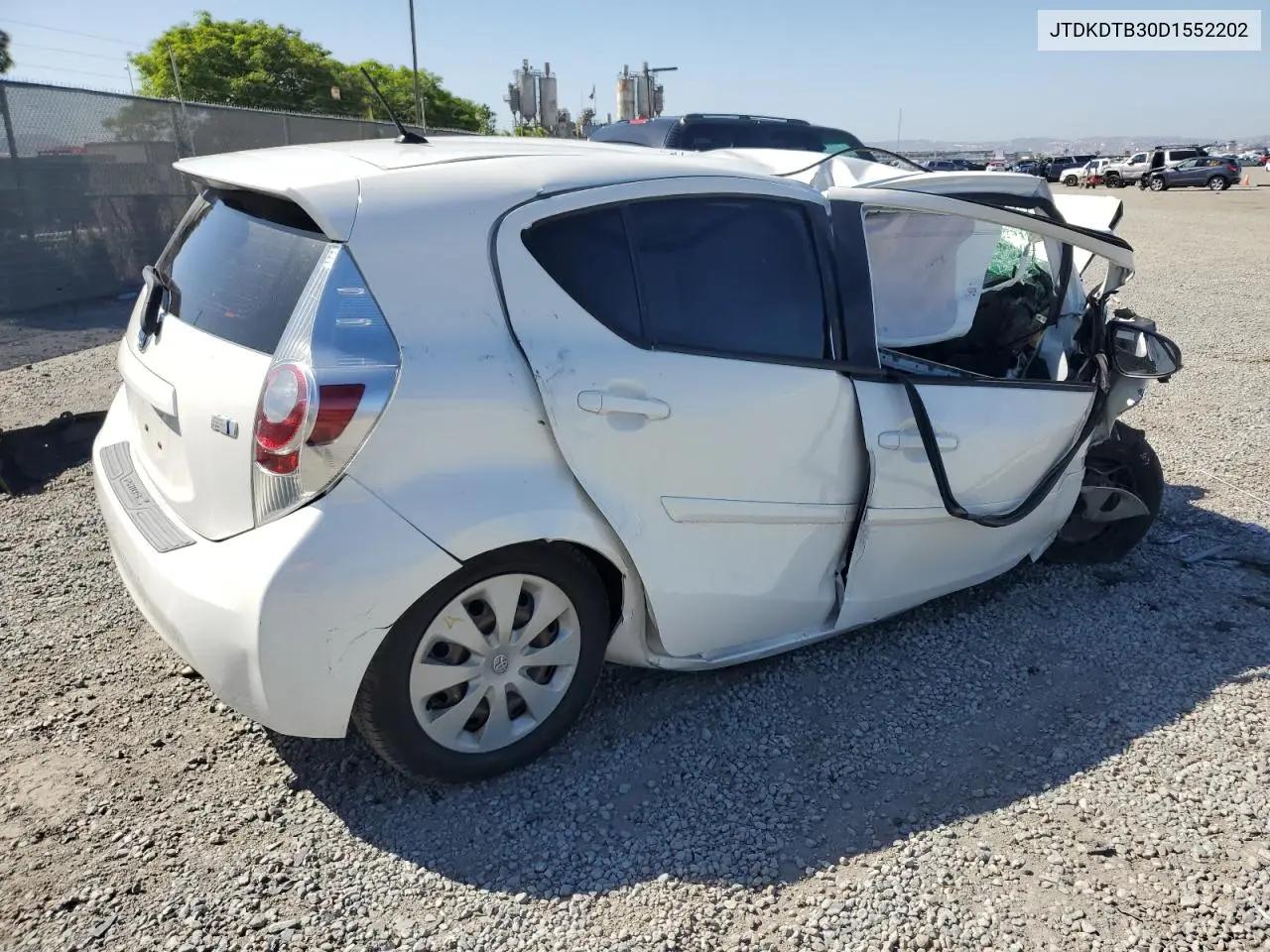2013 Toyota Prius C VIN: JTDKDTB30D1552202 Lot: 56966135