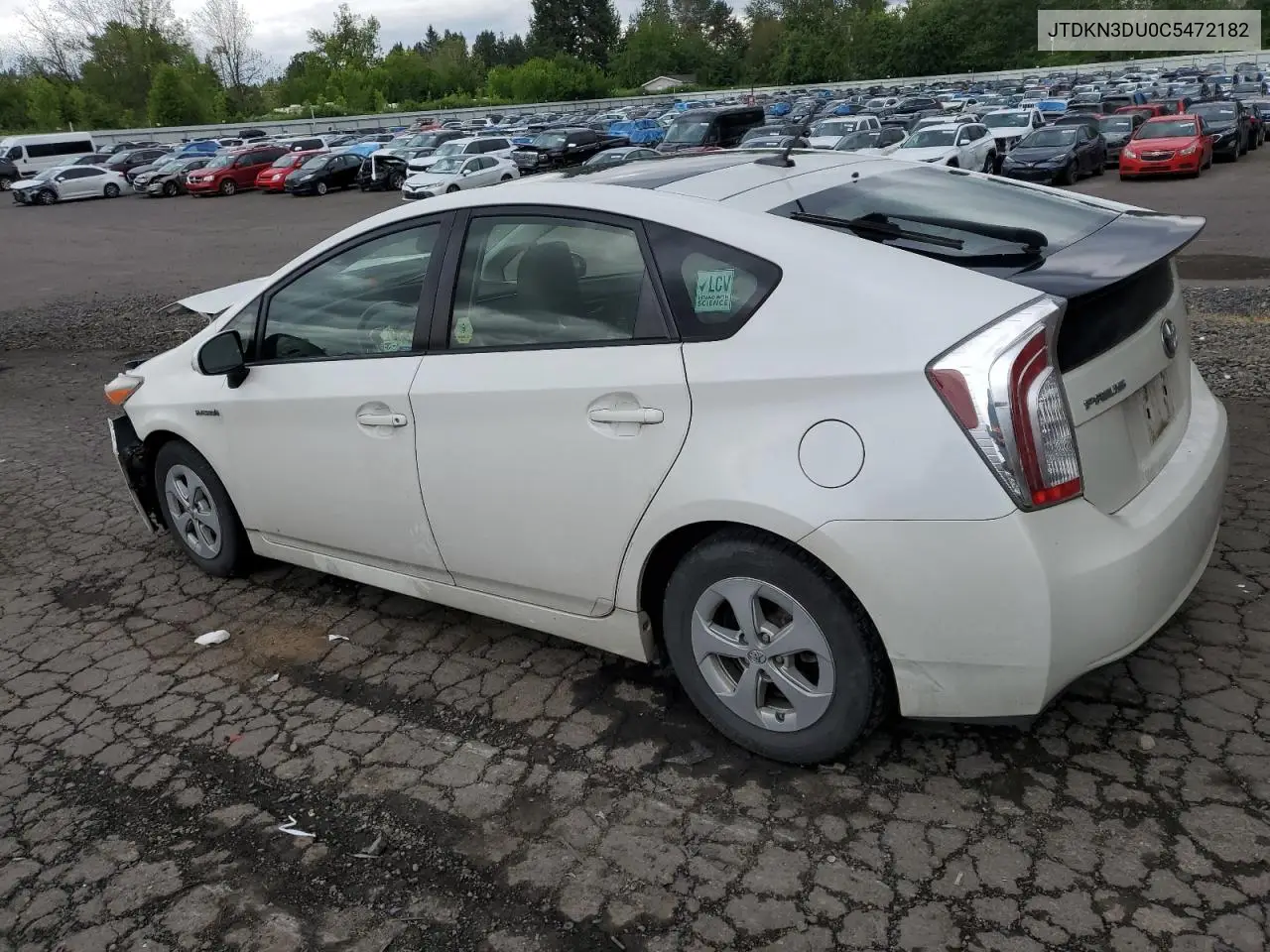 2013 Toyota Prius VIN: JTDKN3DU0C5472182 Lot: 57081115