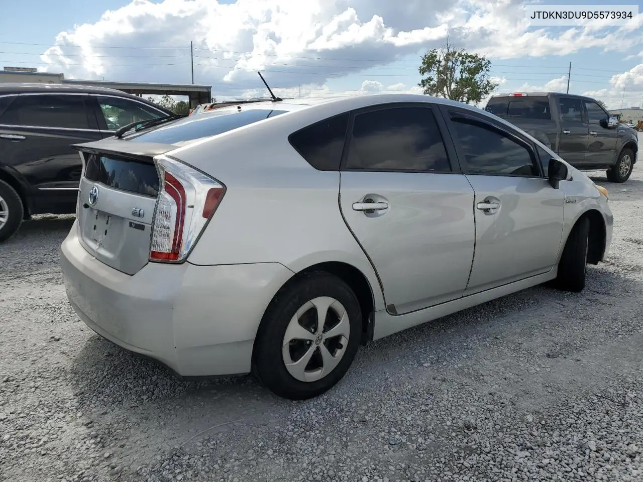 2013 Toyota Prius VIN: JTDKN3DU9D5573934 Lot: 57095775