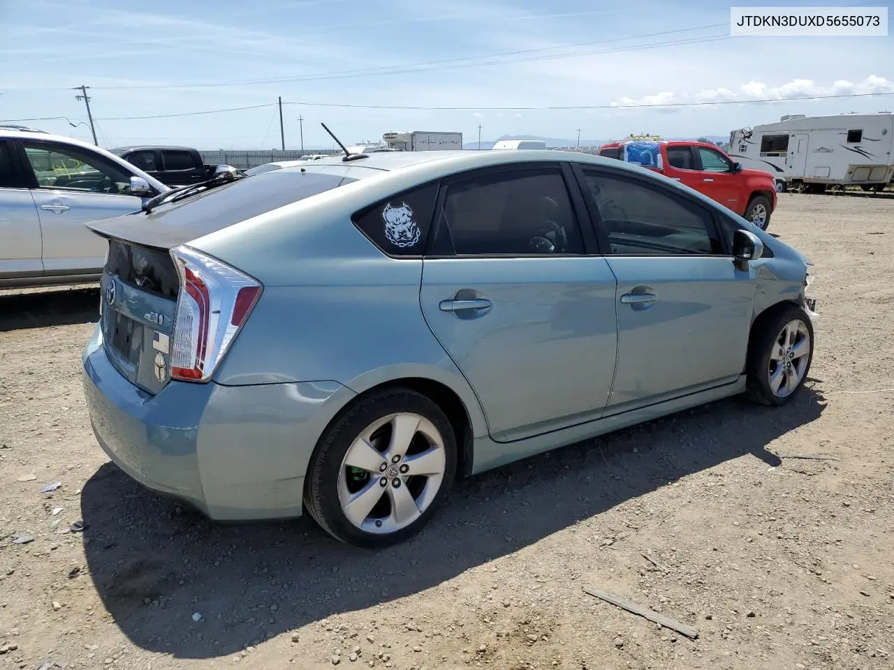 2013 Toyota Prius VIN: JTDKN3DUXD5655073 Lot: 57175685