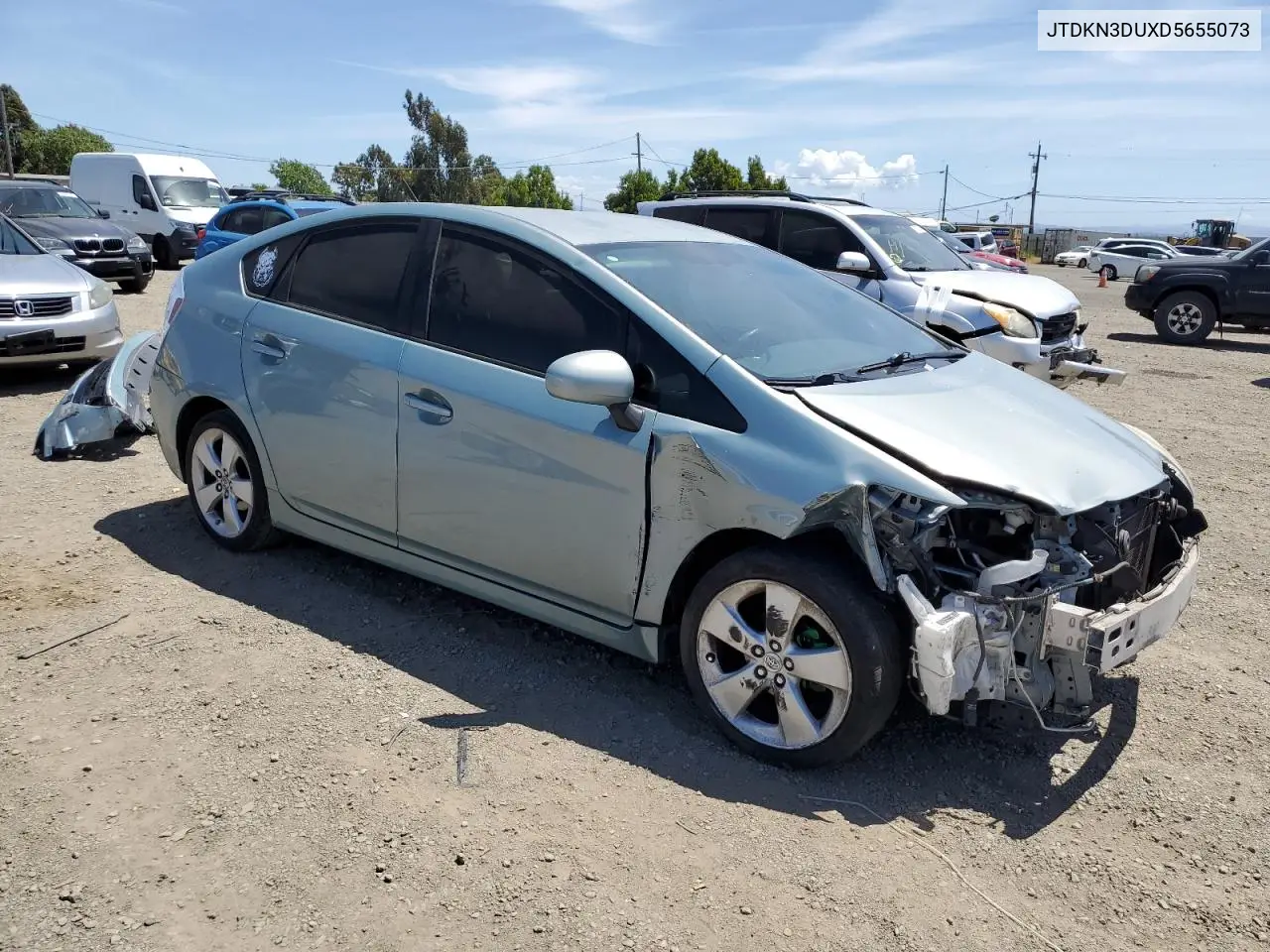 2013 Toyota Prius VIN: JTDKN3DUXD5655073 Lot: 57175685