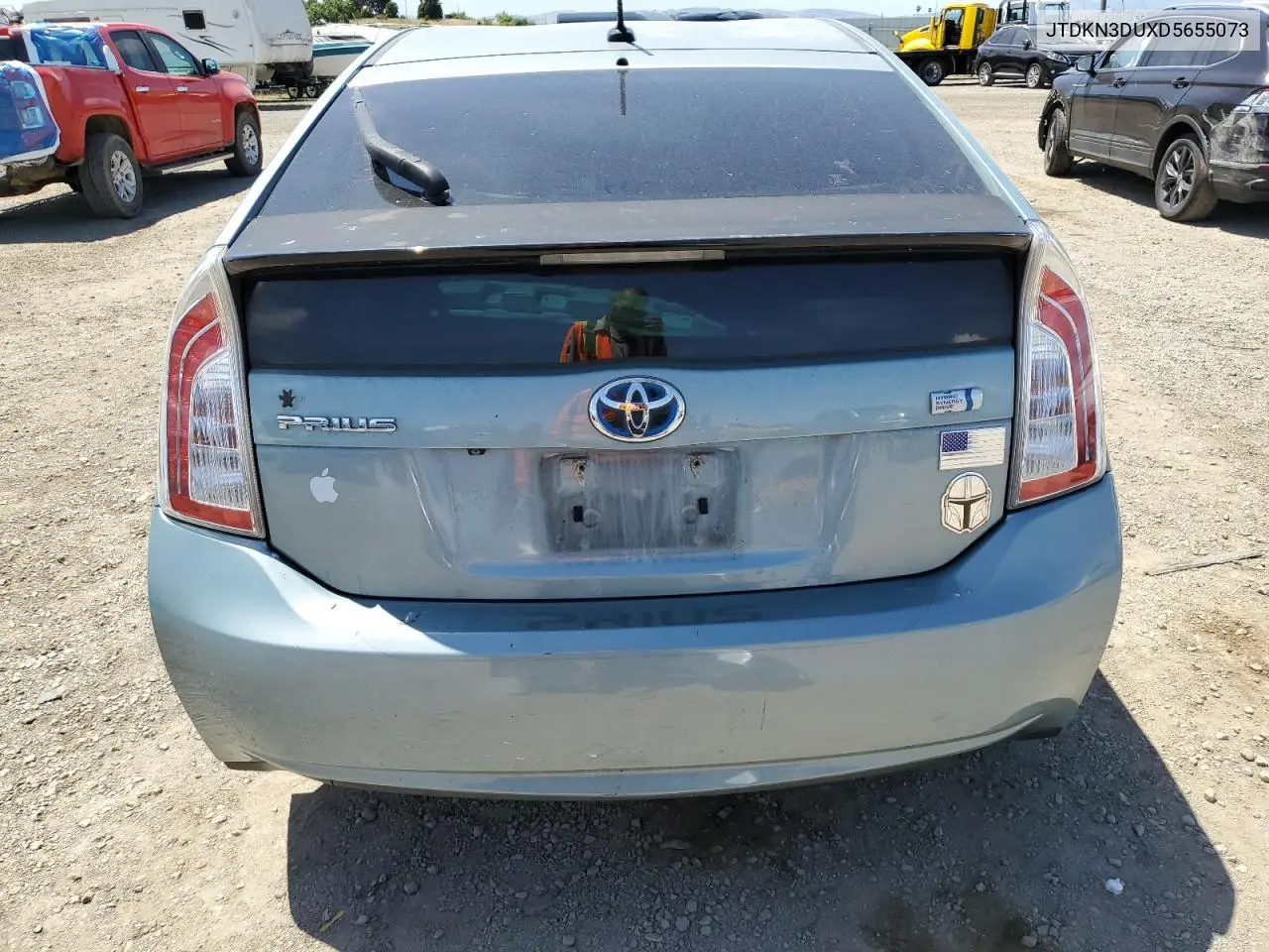2013 Toyota Prius VIN: JTDKN3DUXD5655073 Lot: 57175685