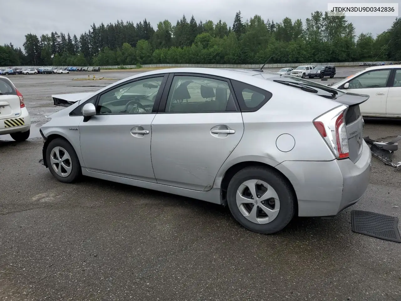2013 Toyota Prius VIN: JTDKN3DU9D0342836 Lot: 57253585