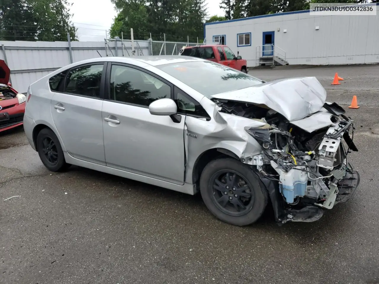 2013 Toyota Prius VIN: JTDKN3DU9D0342836 Lot: 57253585