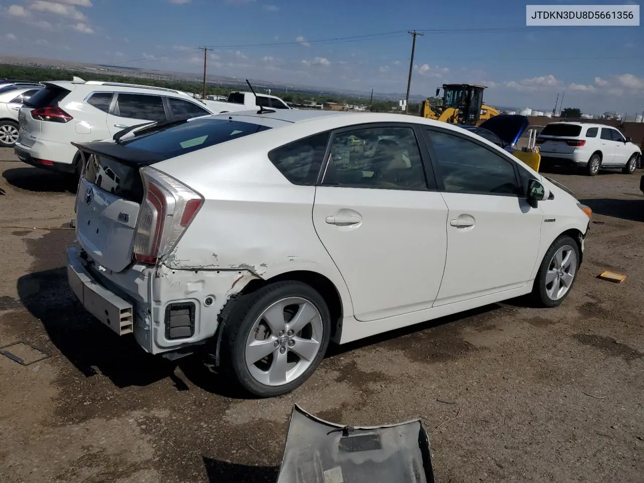 2013 Toyota Prius VIN: JTDKN3DU8D5661356 Lot: 61411135