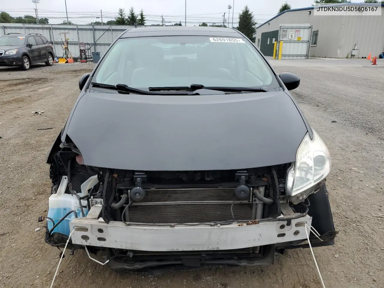2013 Toyota Prius VIN: JTDKN3DU5D5606167 Lot: 62691855