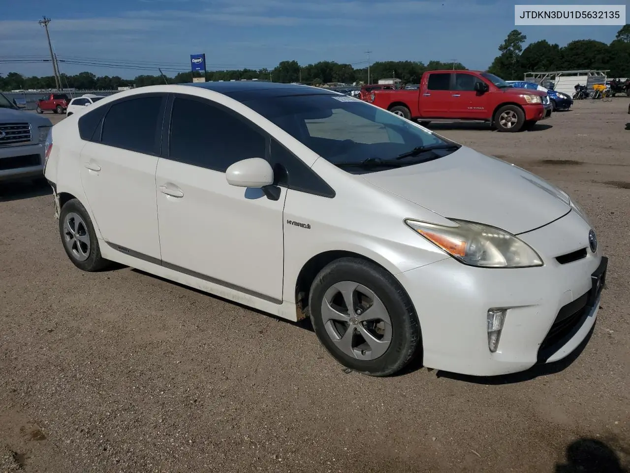 2013 Toyota Prius VIN: JTDKN3DU1D5632135 Lot: 62701165