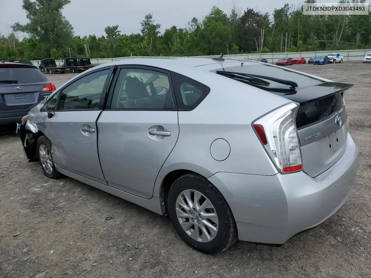 2013 Toyota Prius Plug-In VIN: JTDKN3DPXD3043493 Lot: 62713125