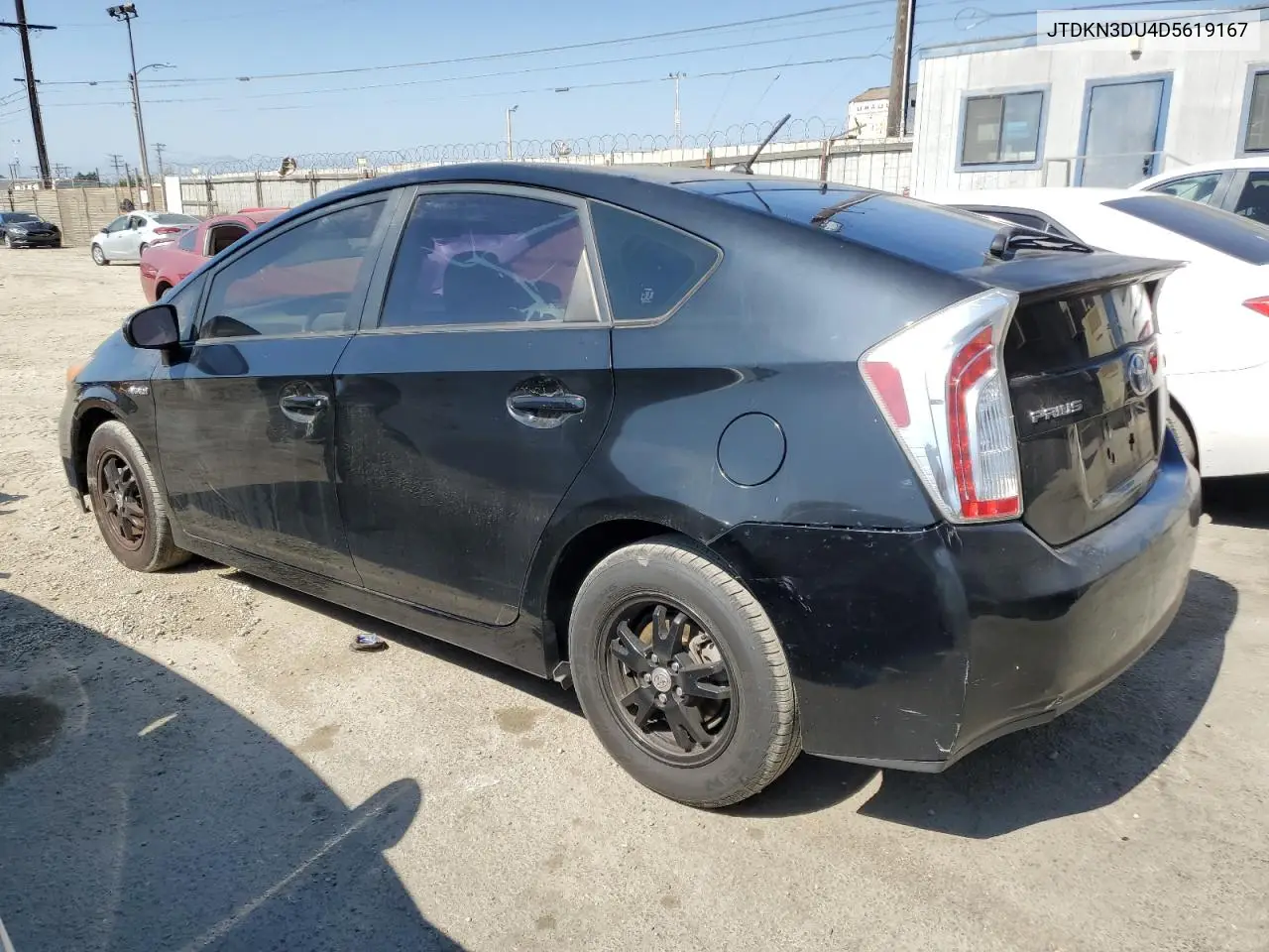 2013 Toyota Prius VIN: JTDKN3DU4D5619167 Lot: 62730755