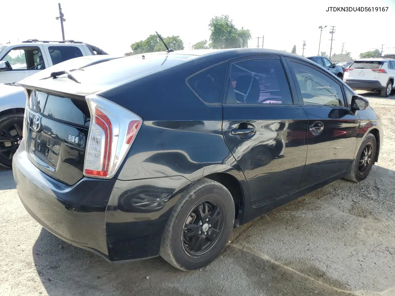 2013 Toyota Prius VIN: JTDKN3DU4D5619167 Lot: 62730755