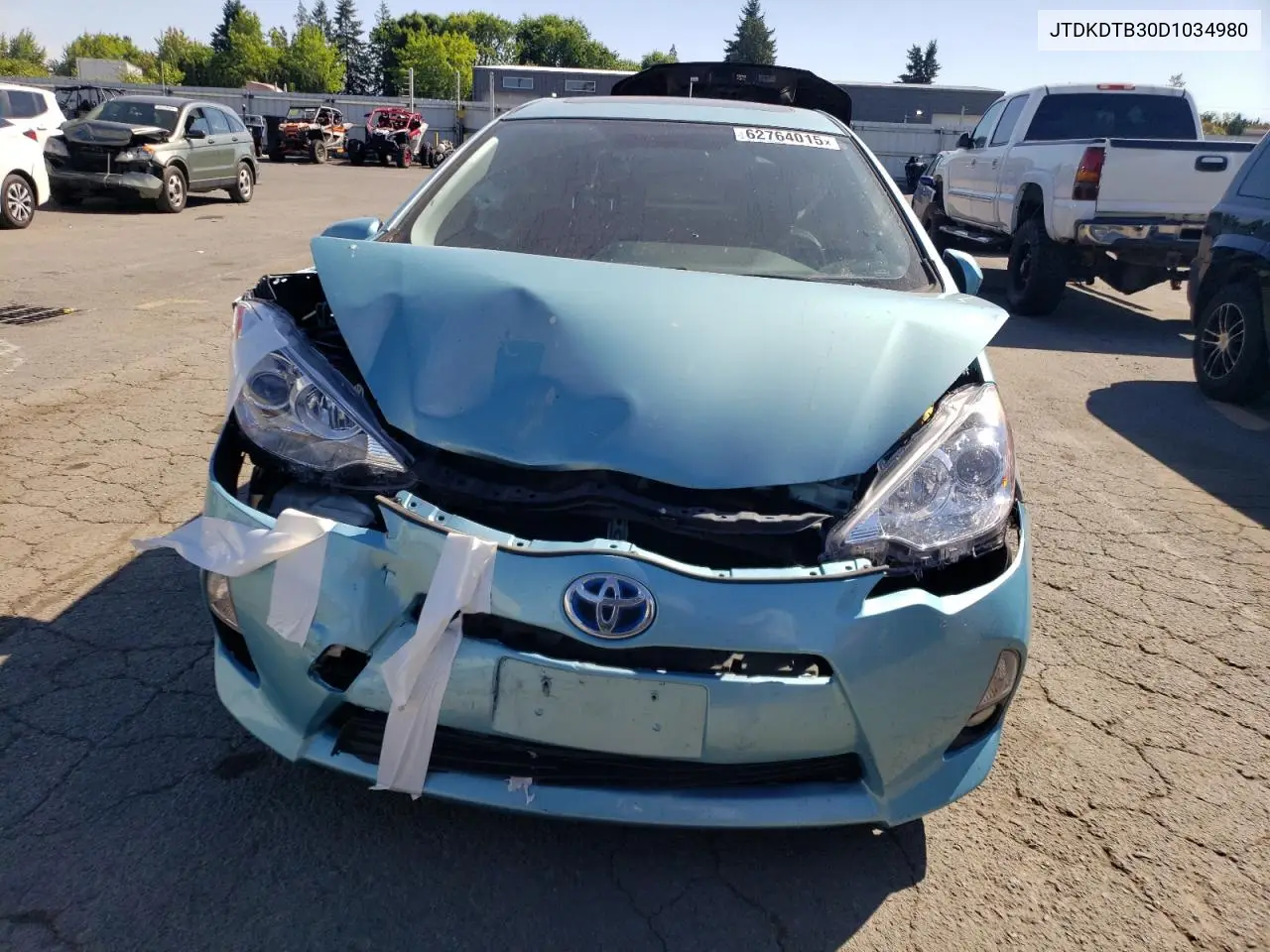 2013 Toyota Prius C VIN: JTDKDTB30D1034980 Lot: 62764015