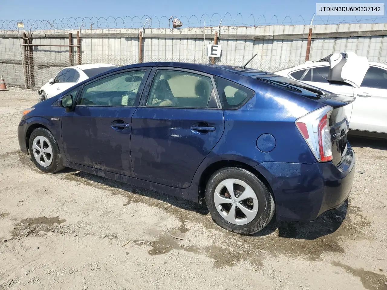 2013 Toyota Prius VIN: JTDKN3DU6D0337142 Lot: 62781745