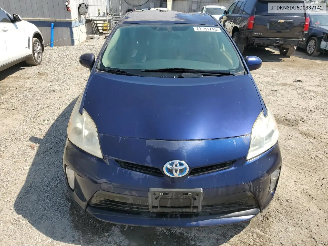 2013 Toyota Prius VIN: JTDKN3DU6D0337142 Lot: 62781745