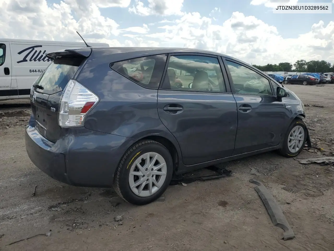 2013 Toyota Prius V VIN: JTDZN3EU1D3289562 Lot: 62781895