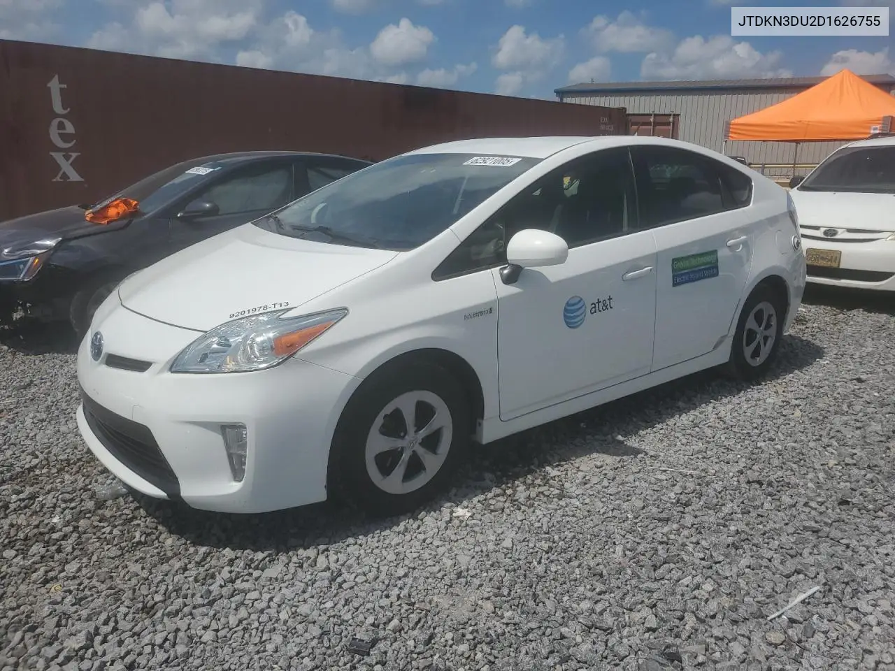 2013 Toyota Prius VIN: JTDKN3DU2D1626755 Lot: 62921005