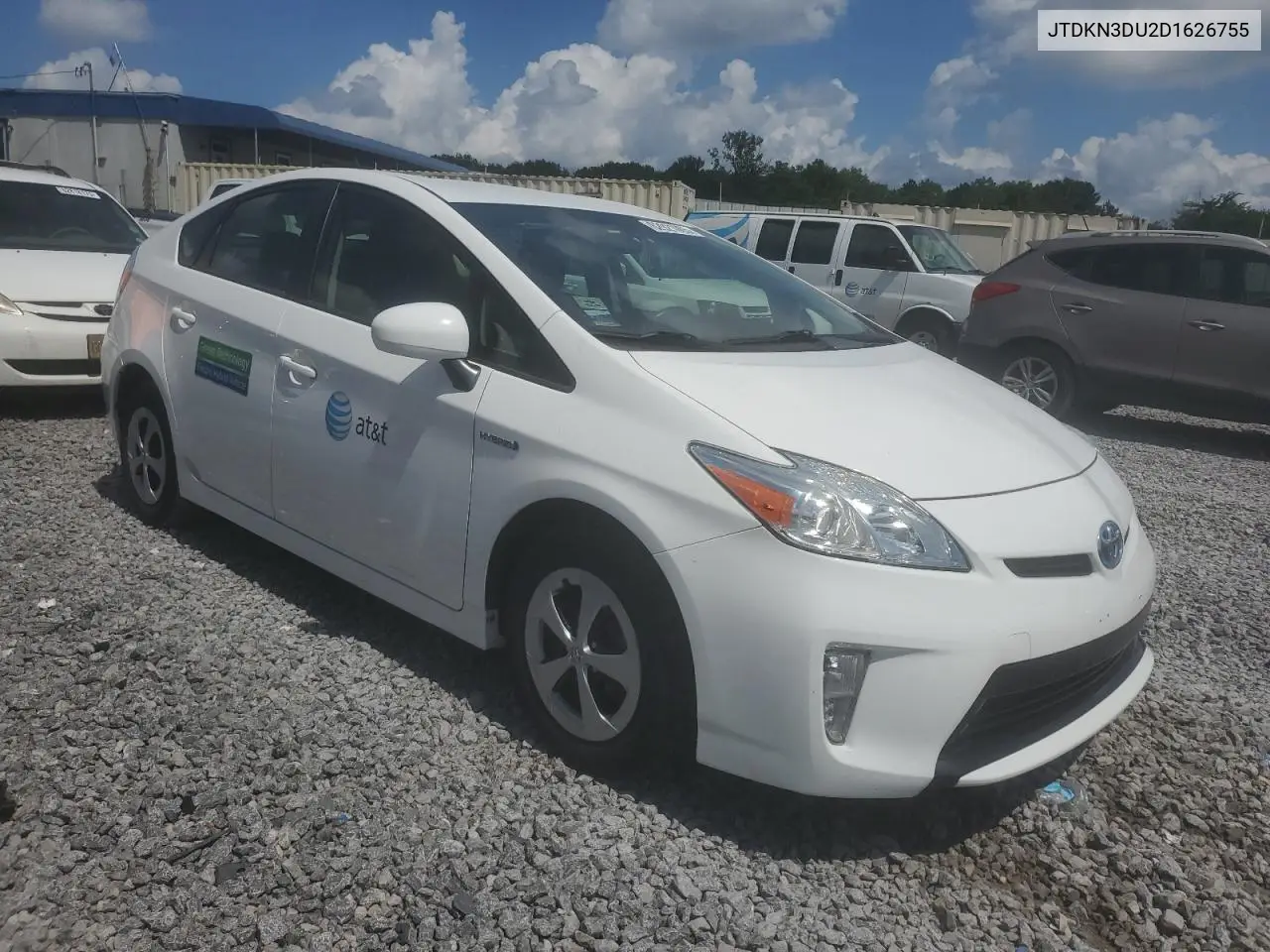 2013 Toyota Prius VIN: JTDKN3DU2D1626755 Lot: 62921005