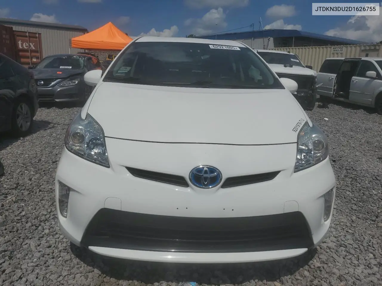 2013 Toyota Prius VIN: JTDKN3DU2D1626755 Lot: 62921005