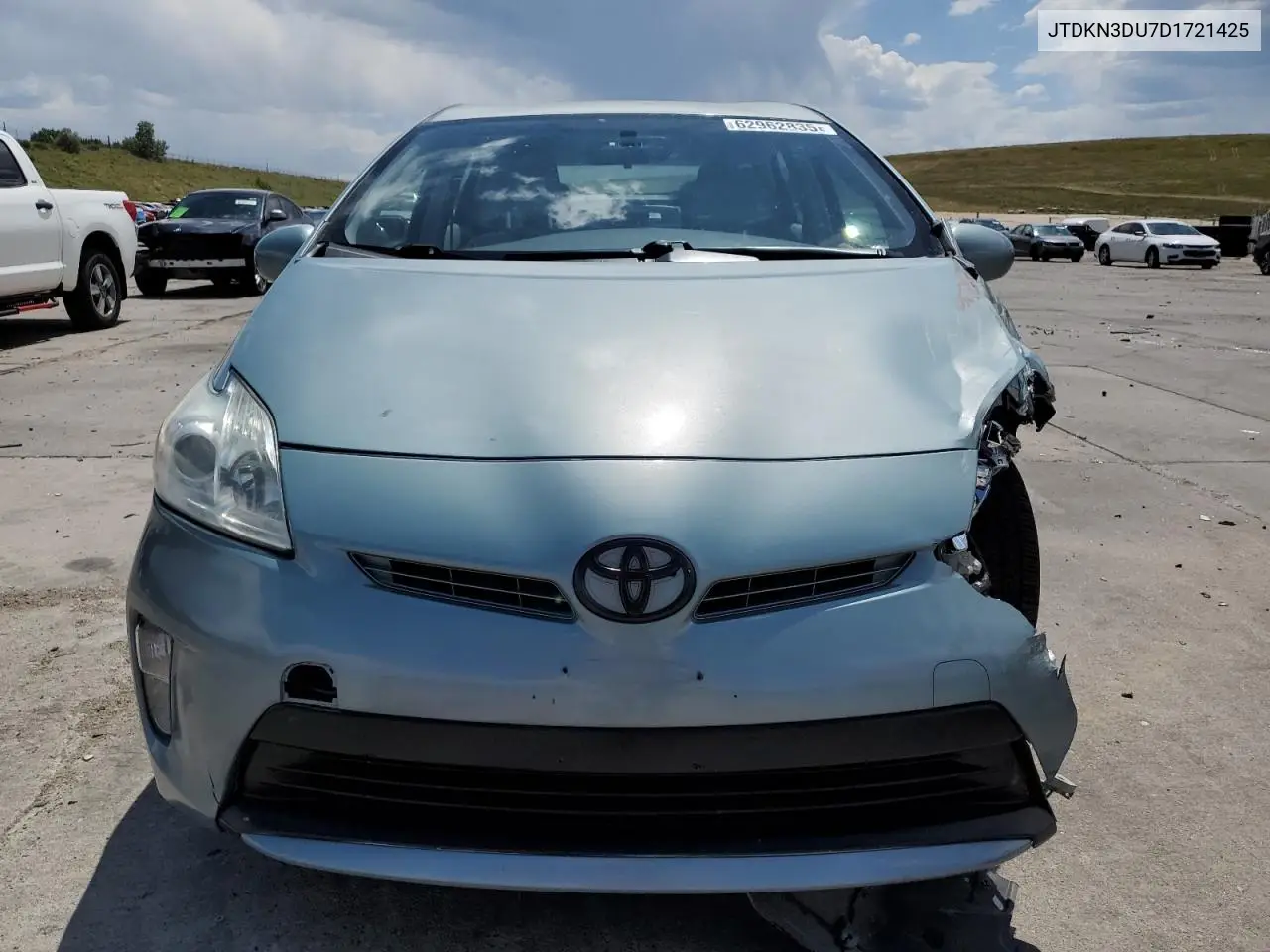2013 Toyota Prius VIN: JTDKN3DU7D1721425 Lot: 62962835