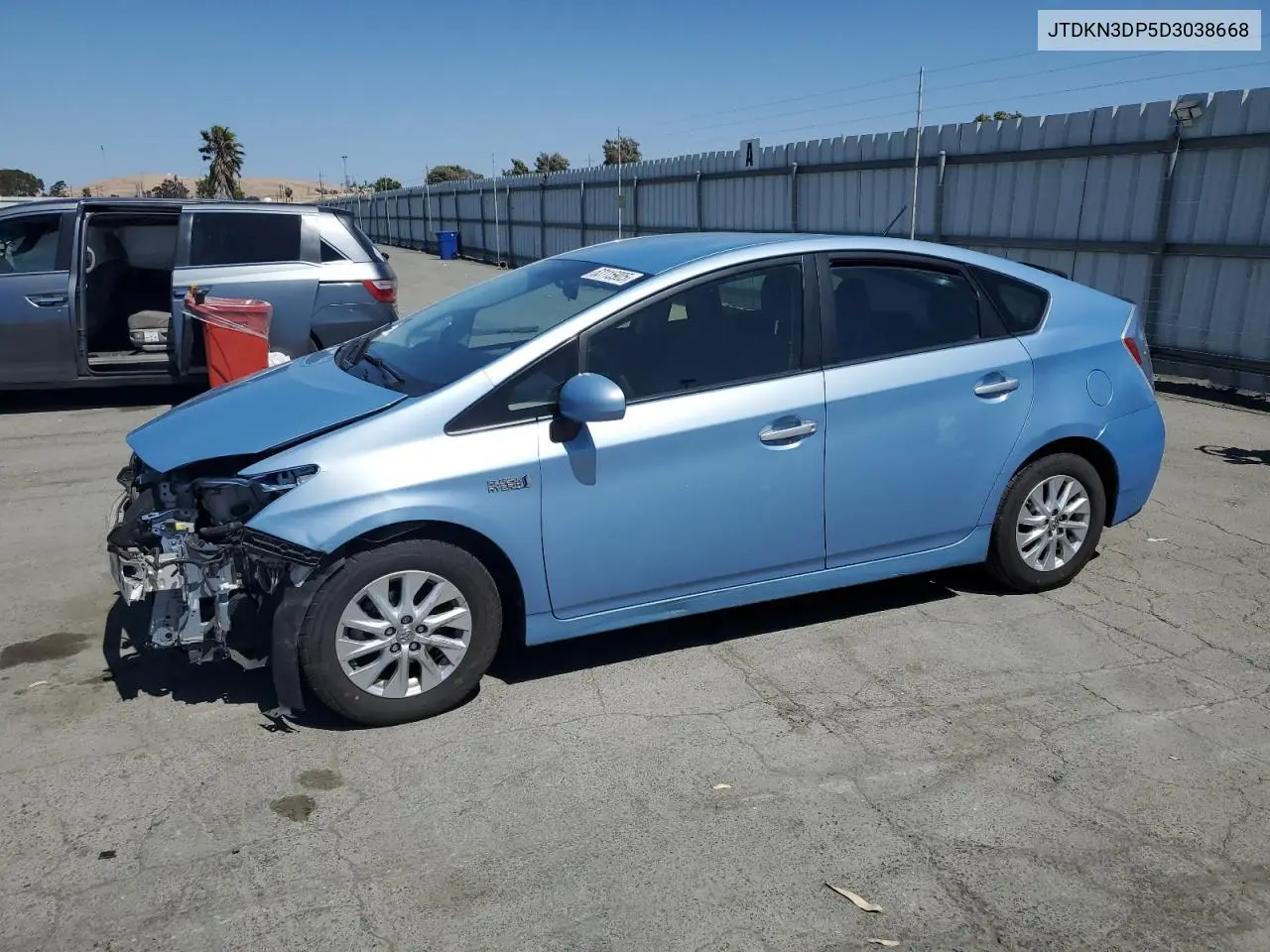 2013 Toyota Prius Plug-In VIN: JTDKN3DP5D3038668 Lot: 63115905