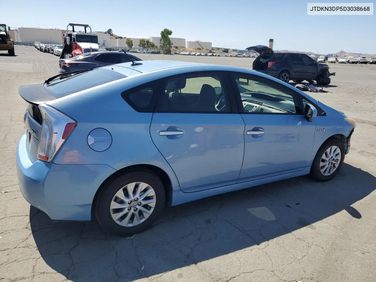 2013 Toyota Prius Plug-In VIN: JTDKN3DP5D3038668 Lot: 63115905