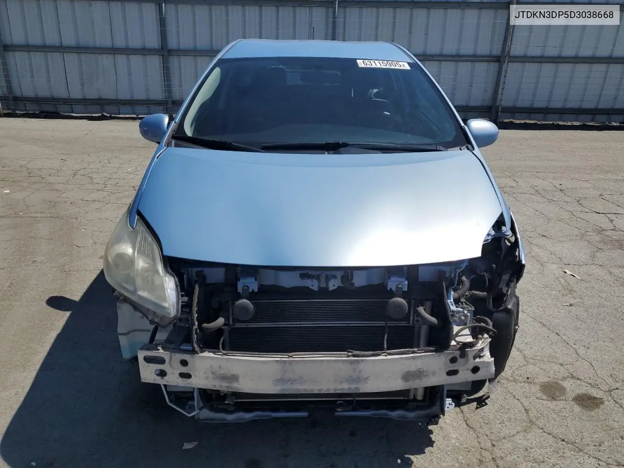 2013 Toyota Prius Plug-In VIN: JTDKN3DP5D3038668 Lot: 63115905
