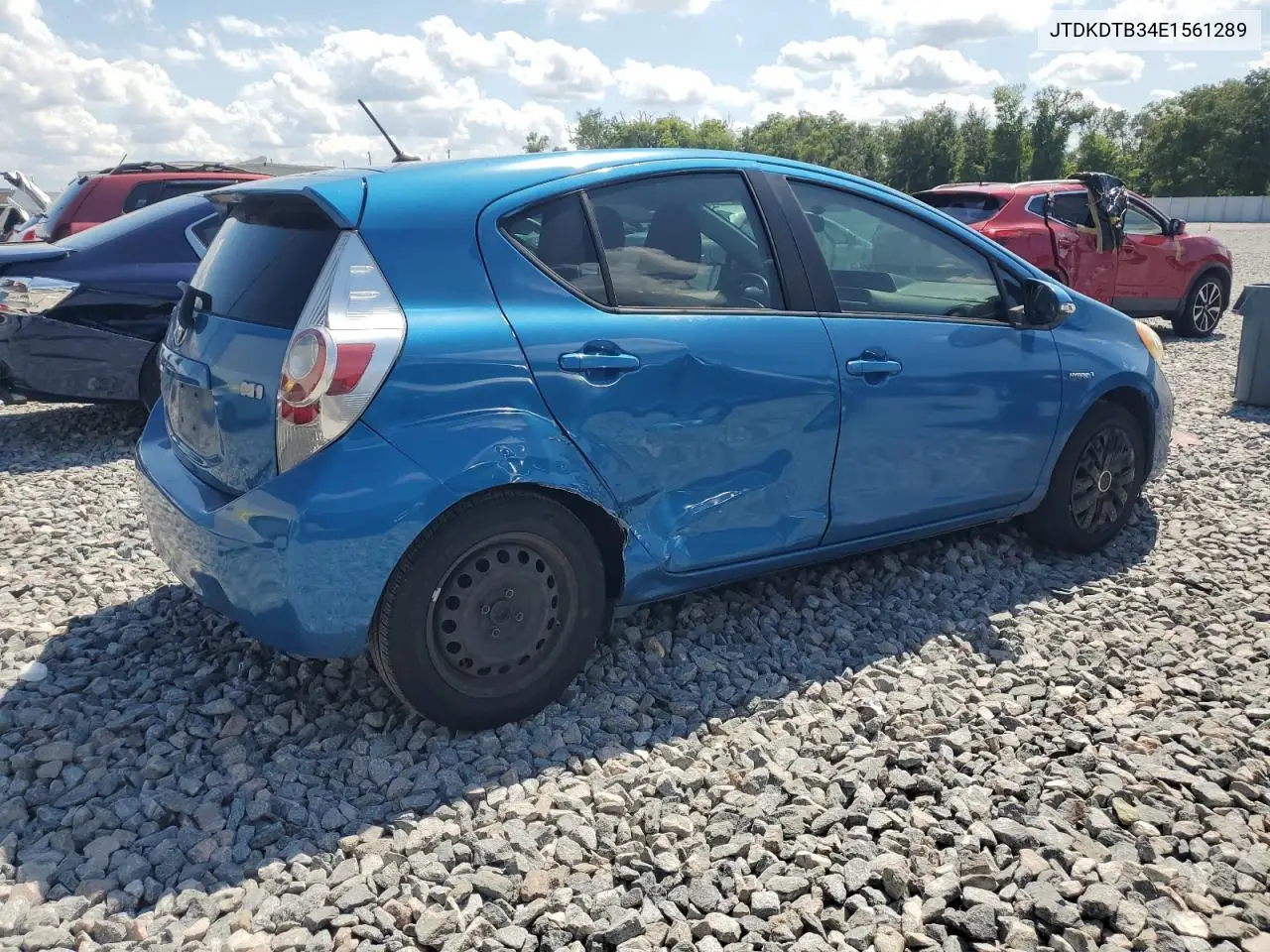 2014 Toyota Prius C VIN: JTDKDTB34E1561289 Lot: 55202605