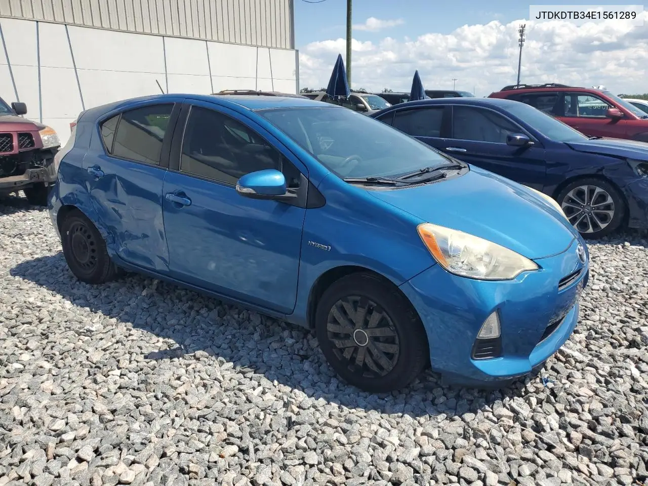 2014 Toyota Prius C VIN: JTDKDTB34E1561289 Lot: 55202605