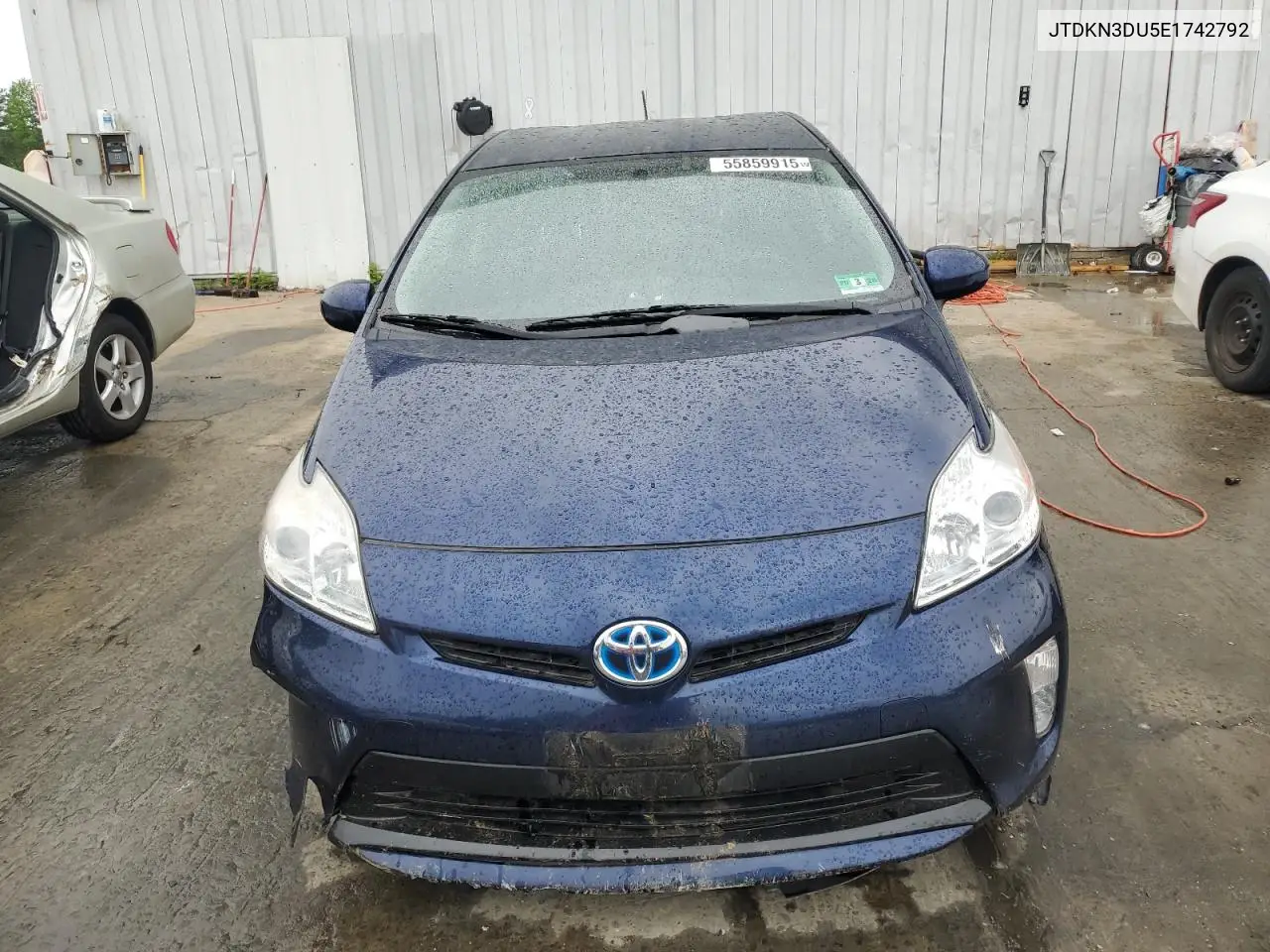2014 Toyota Prius VIN: JTDKN3DU5E1742792 Lot: 55859915
