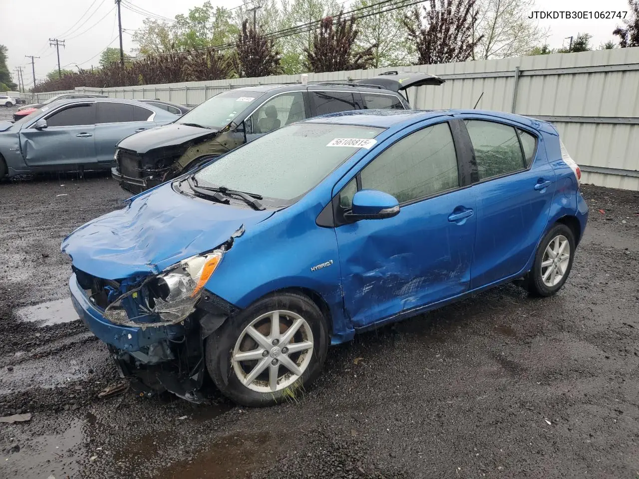 2014 Toyota Prius C VIN: JTDKDTB30E1062747 Lot: 56108815