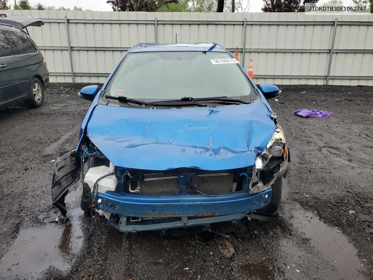 2014 Toyota Prius C VIN: JTDKDTB30E1062747 Lot: 56108815