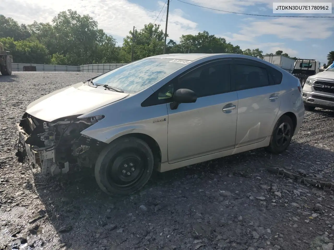 2014 Toyota Prius VIN: JTDKN3DU7E1780962 Lot: 56709145