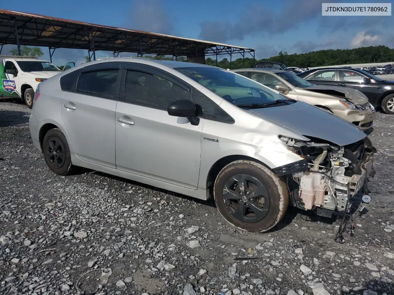 2014 Toyota Prius VIN: JTDKN3DU7E1780962 Lot: 56709145