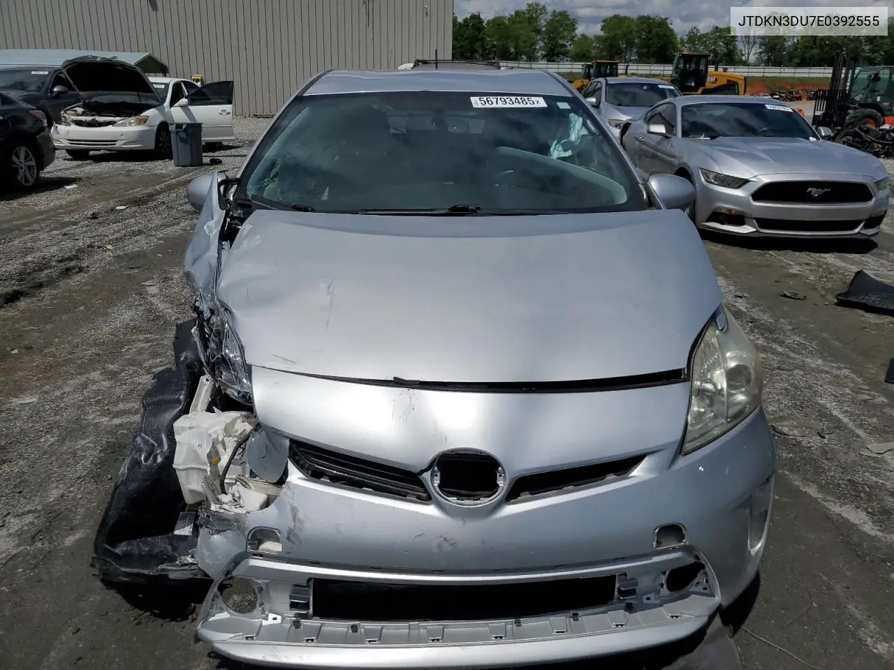 2014 Toyota Prius VIN: JTDKN3DU7E0392555 Lot: 56793485