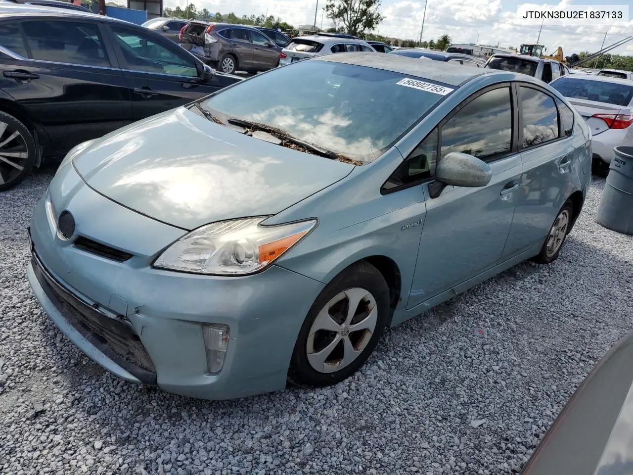 2014 Toyota Prius VIN: JTDKN3DU2E1837133 Lot: 56802755