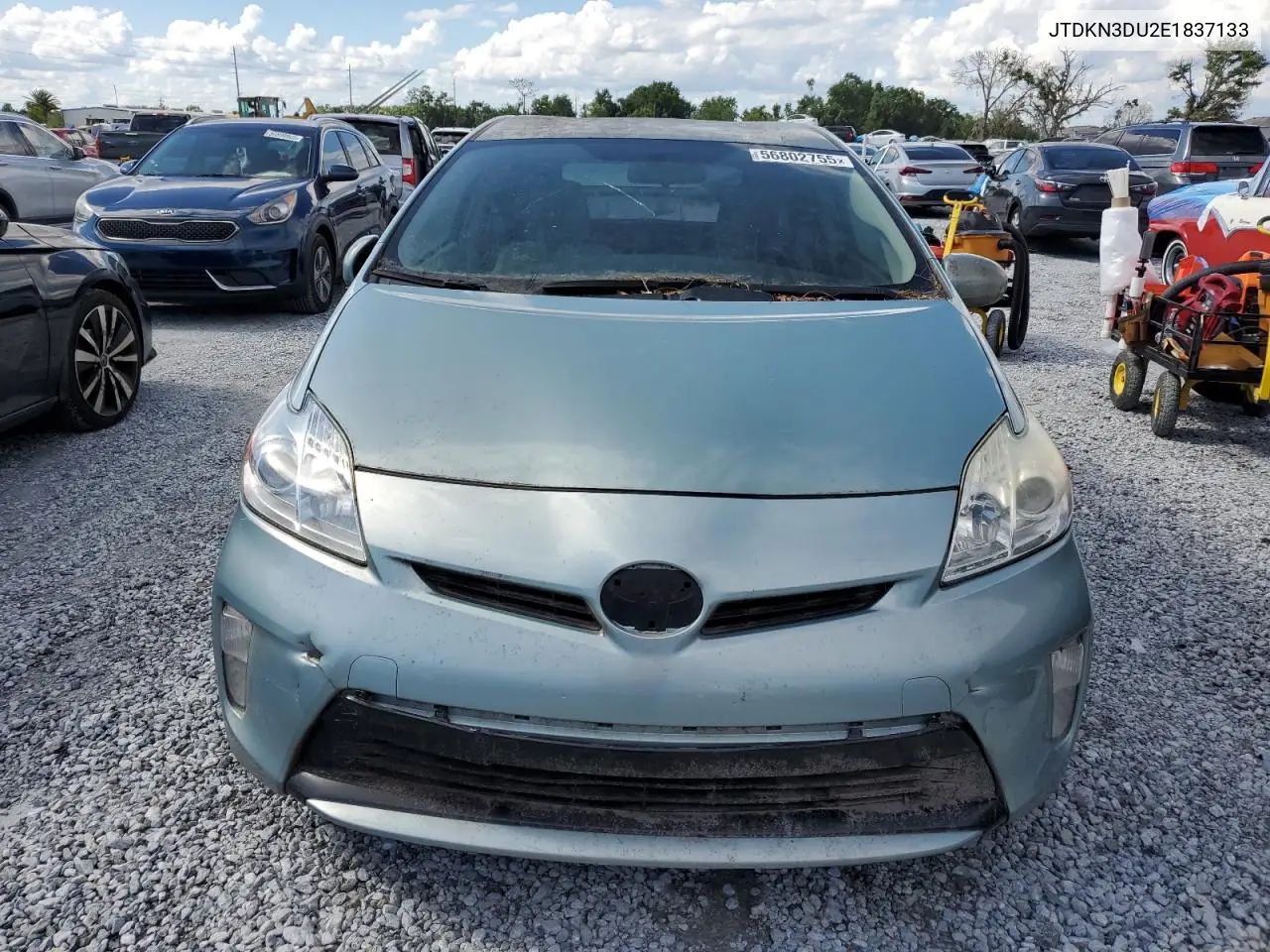 2014 Toyota Prius VIN: JTDKN3DU2E1837133 Lot: 56802755