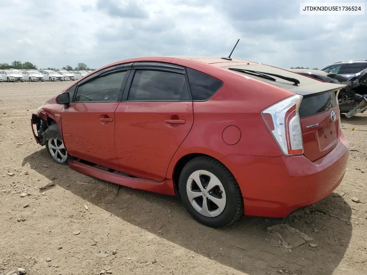 2014 Toyota Prius VIN: JTDKN3DU5E1736524 Lot: 56874345