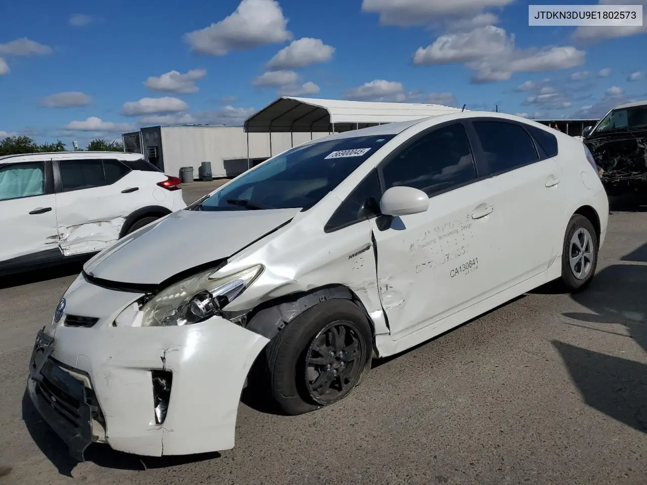 2014 Toyota Prius VIN: JTDKN3DU9E1802573 Lot: 56900045