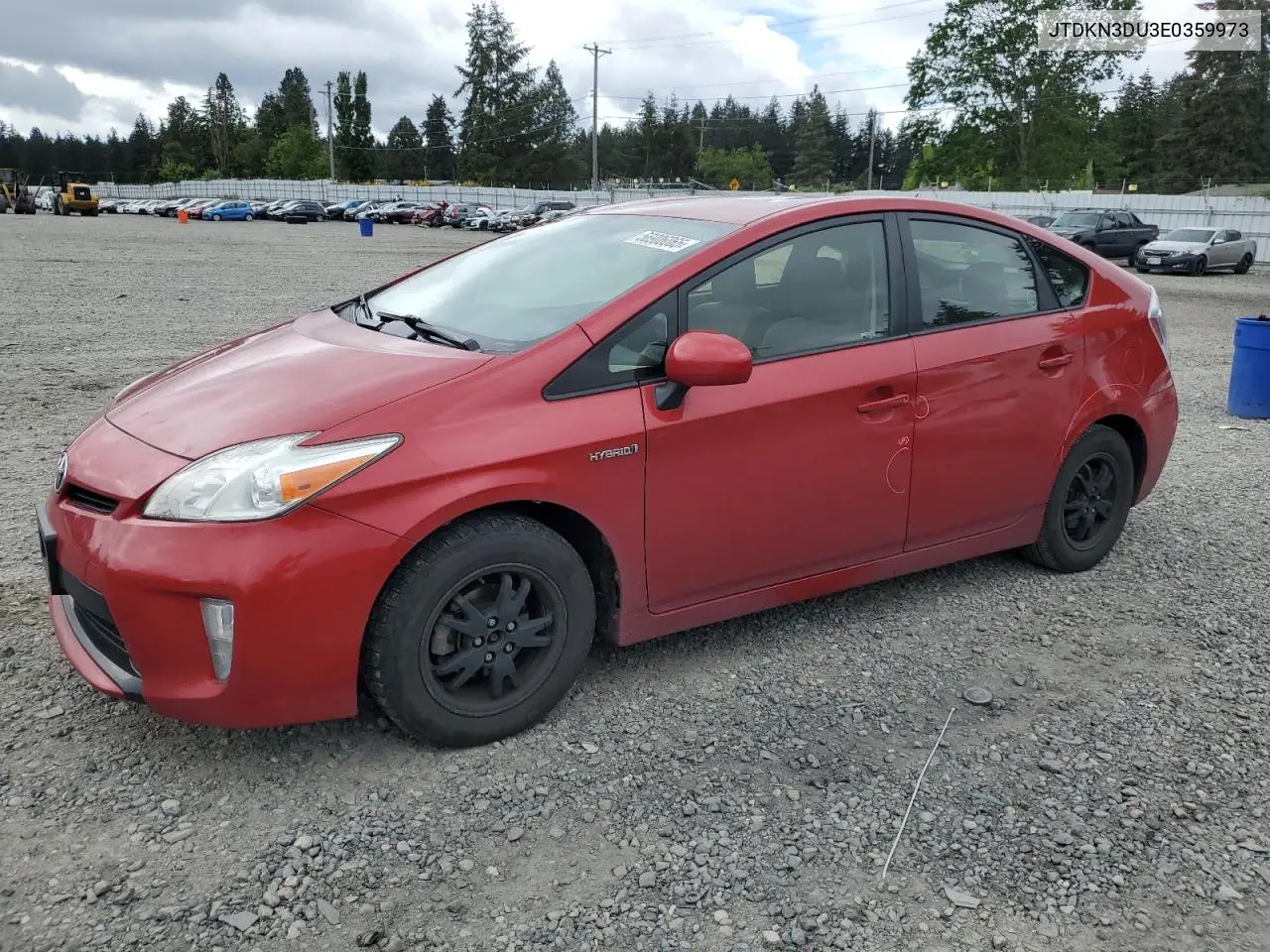 2014 Toyota Prius VIN: JTDKN3DU3E0359973 Lot: 56906065