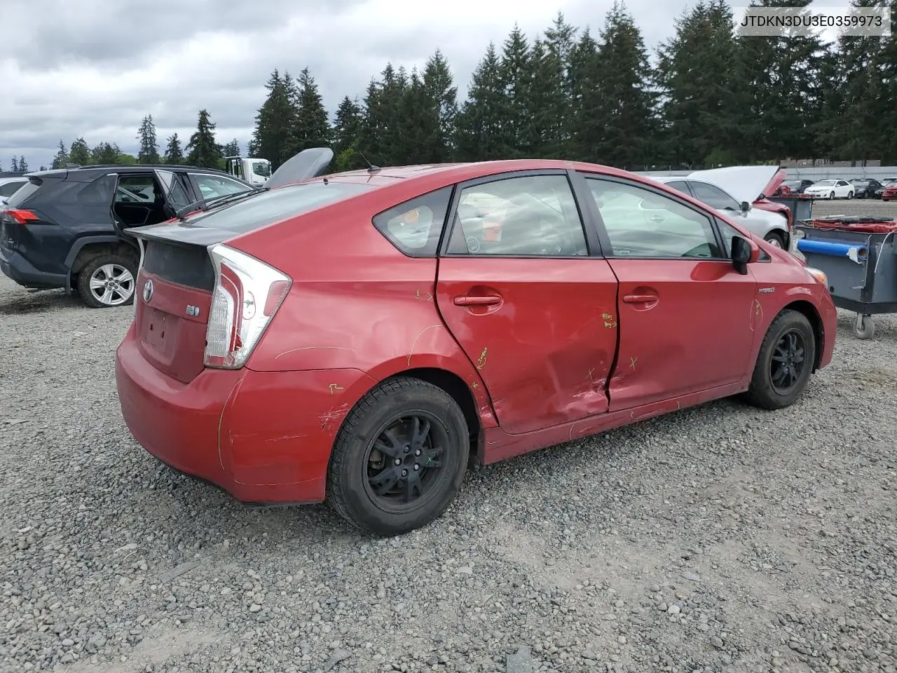 2014 Toyota Prius VIN: JTDKN3DU3E0359973 Lot: 56906065