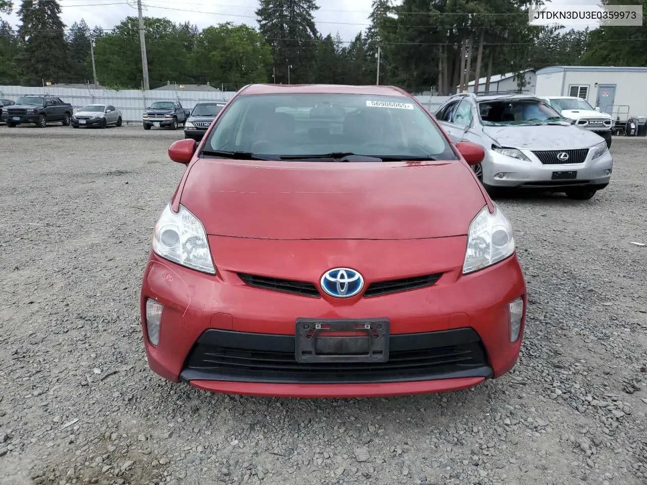 2014 Toyota Prius VIN: JTDKN3DU3E0359973 Lot: 56906065