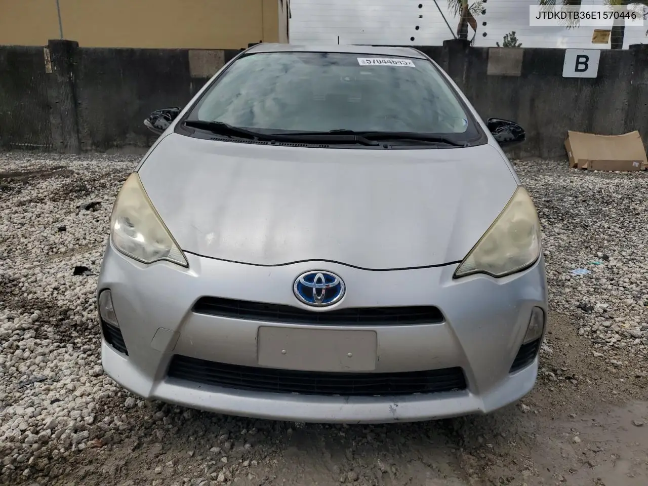 2014 Toyota Prius C VIN: JTDKDTB36E1570446 Lot: 57044645