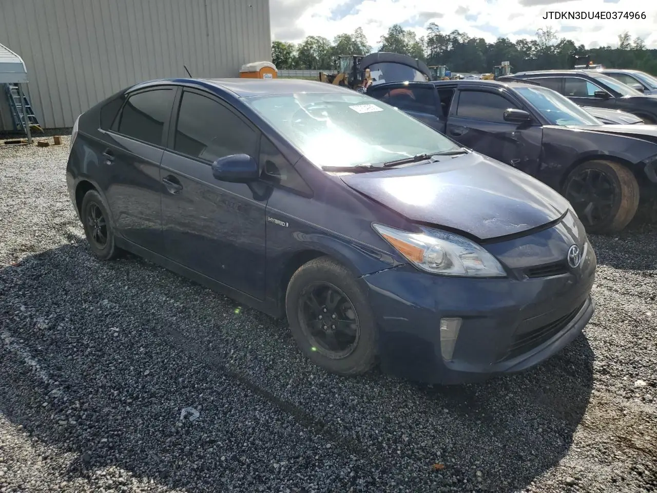 2014 Toyota Prius VIN: JTDKN3DU4E0374966 Lot: 57204265