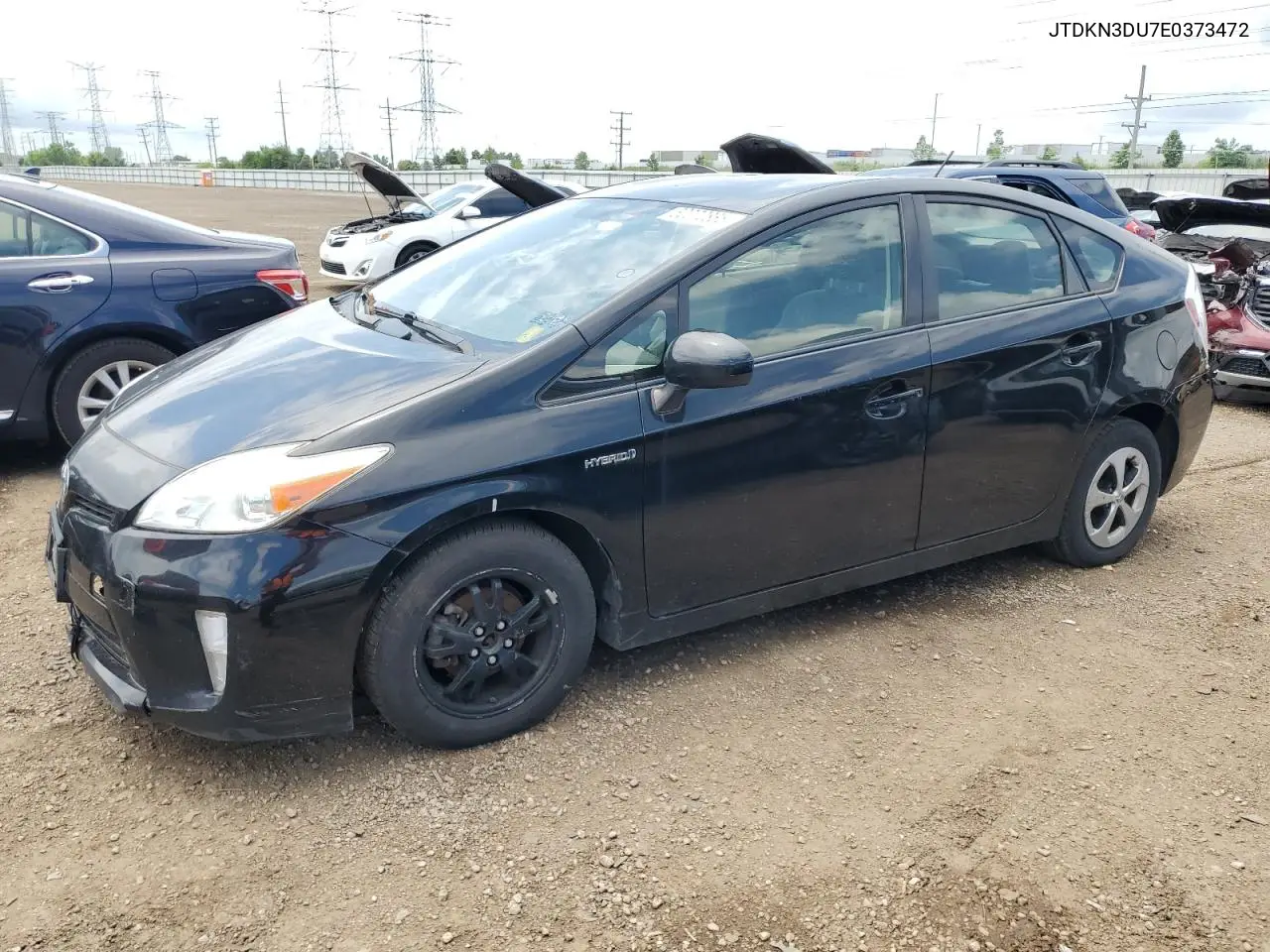 2014 Toyota Prius VIN: JTDKN3DU7E0373472 Lot: 62072885