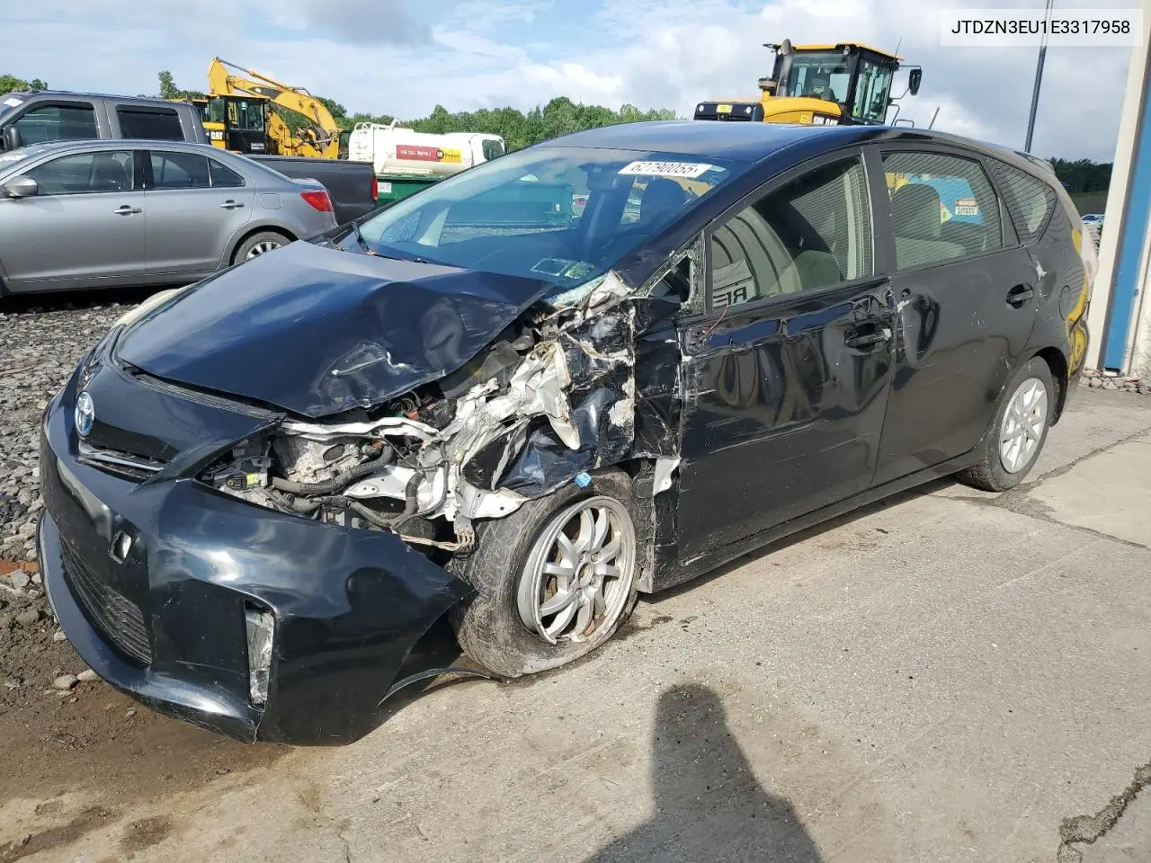 2014 Toyota Prius V VIN: JTDZN3EU1E3317958 Lot: 62790055