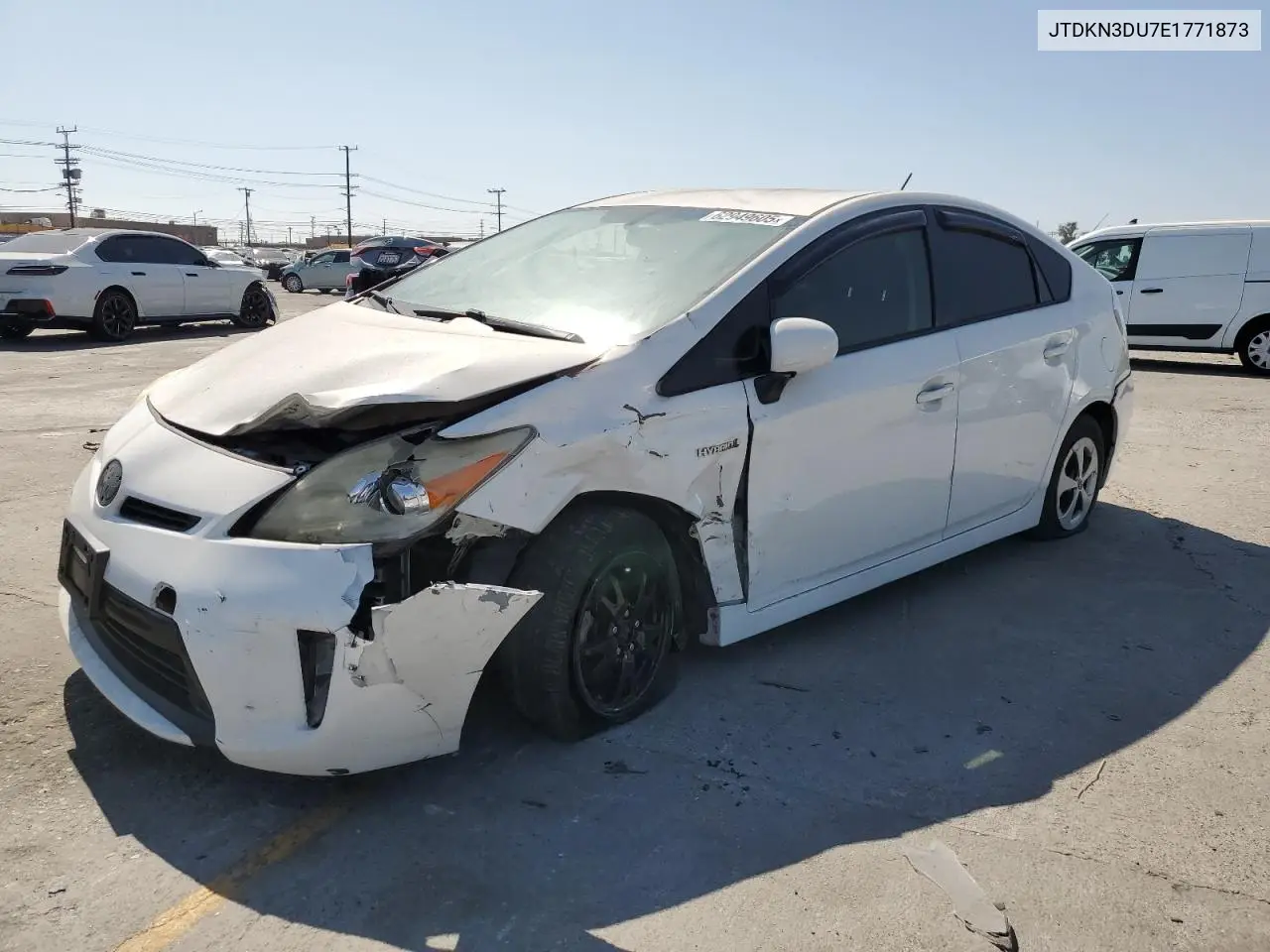 2014 Toyota Prius VIN: JTDKN3DU7E1771873 Lot: 62949605