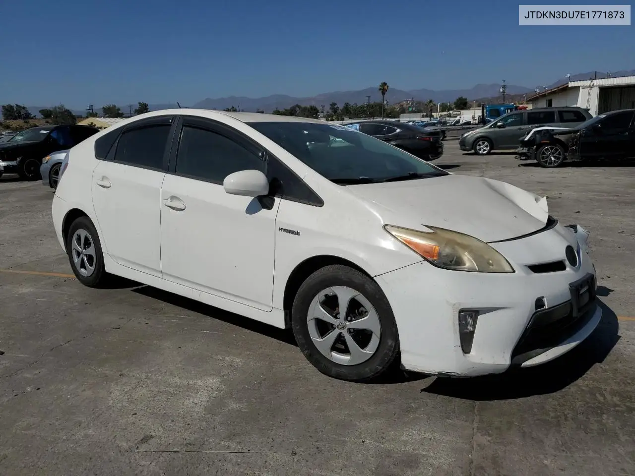 2014 Toyota Prius VIN: JTDKN3DU7E1771873 Lot: 62949605