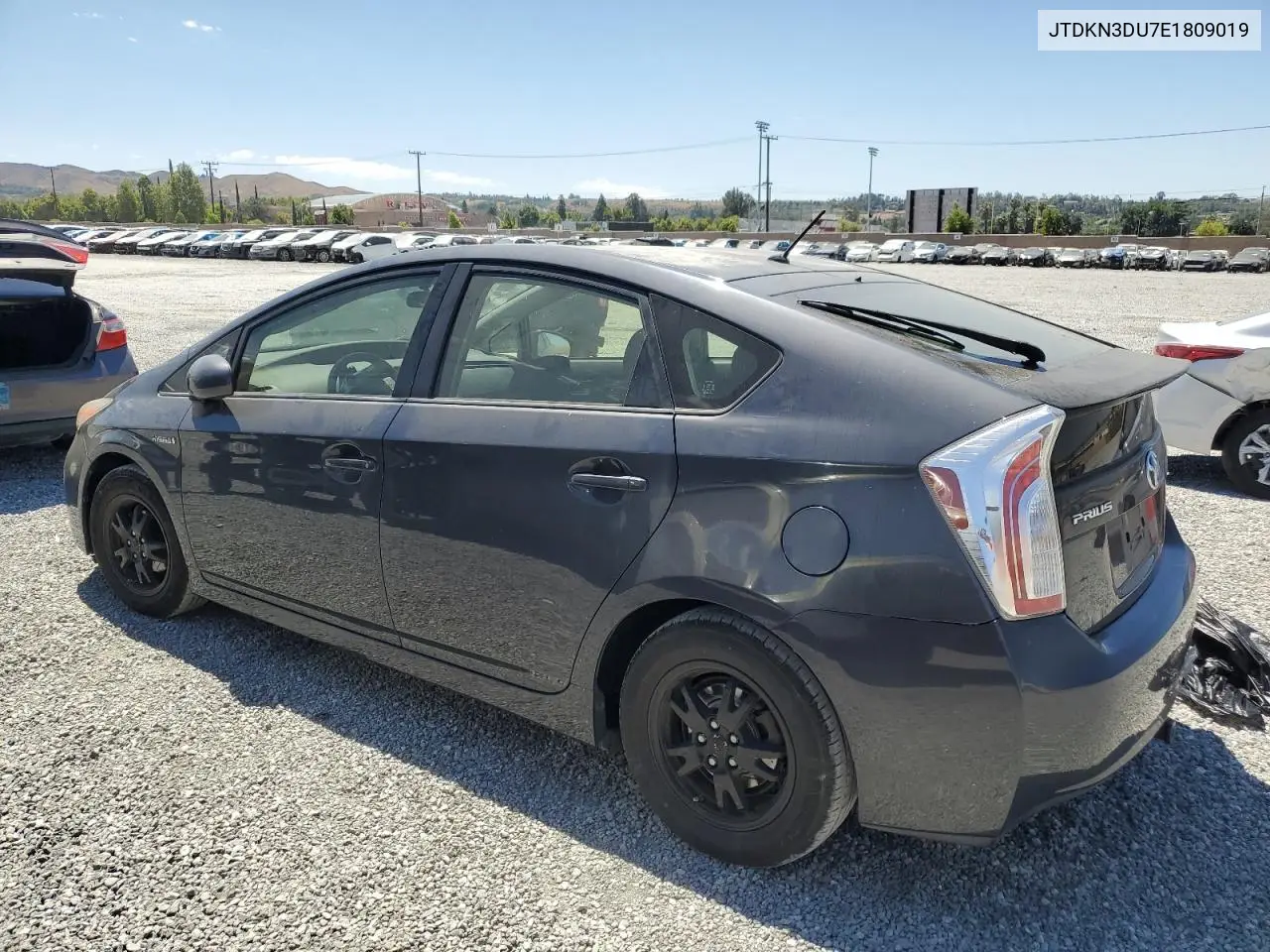 2014 Toyota Prius VIN: JTDKN3DU7E1809019 Lot: 63110245