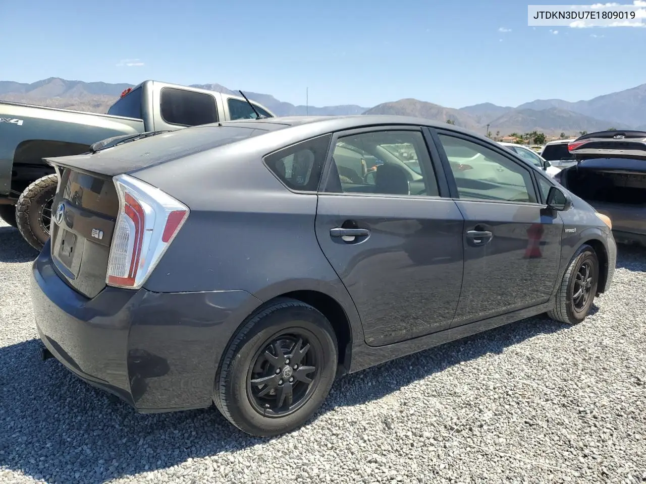 2014 Toyota Prius VIN: JTDKN3DU7E1809019 Lot: 63110245
